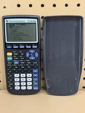 Texas Instruments TI-83+ Plus Graphing Calculator w Cover Black Handheld READ