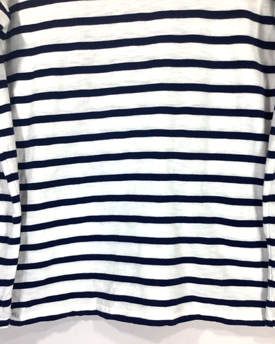 Camiseta de ballena relajada a rayas J.Crew XXS Wildlife Conservation Society nueva sin etiquetas G3113 - Imagen 9 de 12