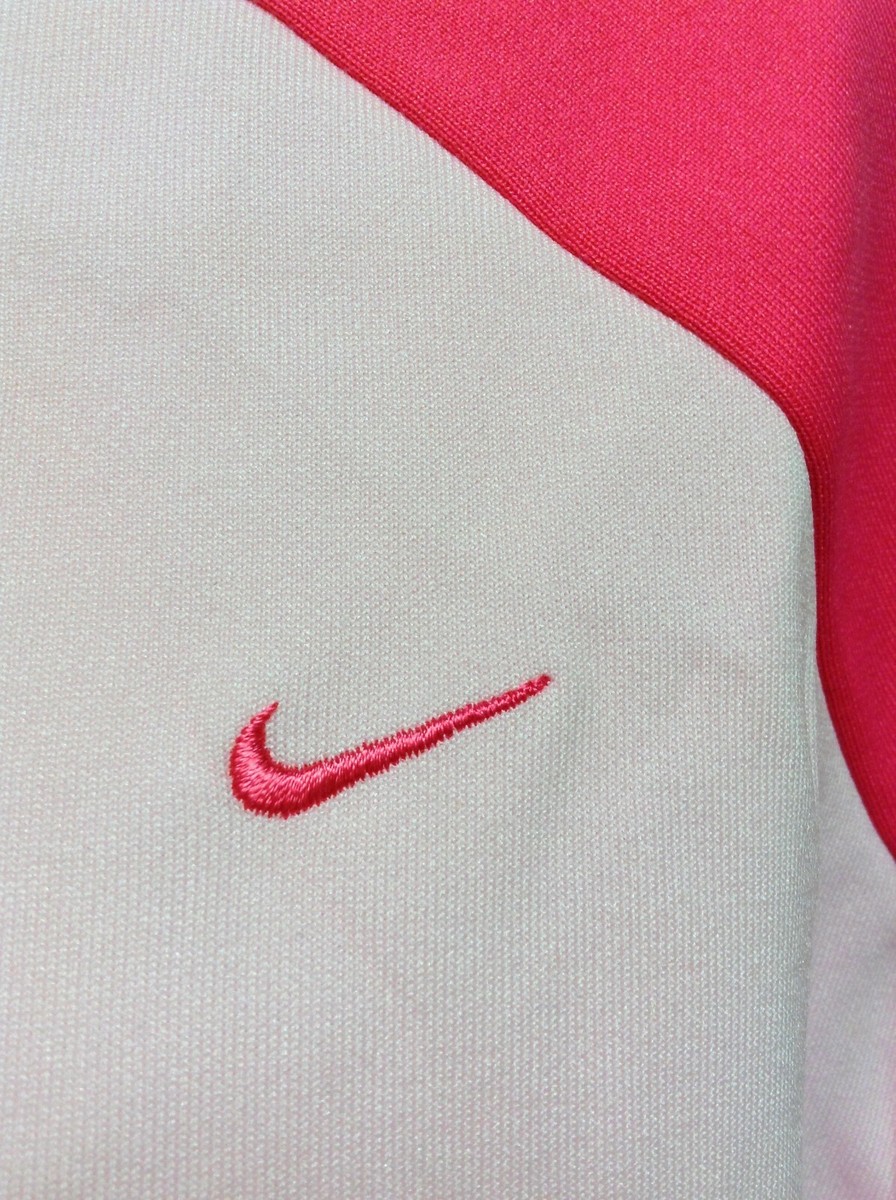 ライブ写真「5」 Womens Sz 2XL Nike 271866 625 Zip Up Vintage 2004 Pink White