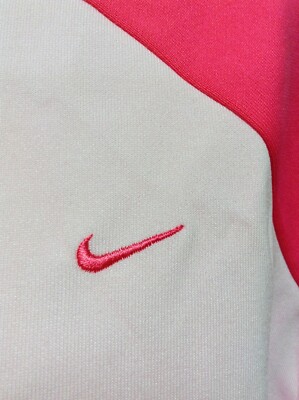 Womens Sz 2XL Nike 271866 625 Zip Up Vintage 2004 Pink White Womens Sz 2XL Nike 271866 625 Zip Up Vintage 2004 Pink White