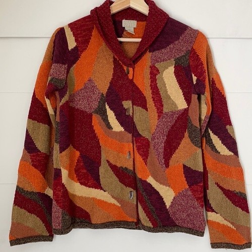 Suéter Cárdigan Sigrid Olsen Sport Colorblock * Talla XS * USADO EN EXCELENTE ESTADO - Imagen 1 de 7