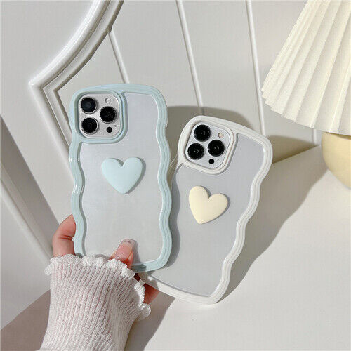 Cover Trasparente per iPhone 16 15 Pro Max 14 13 12 11 Telaio Candy Wave Custodia Posteriore Morbida - Foto 6 di 21
