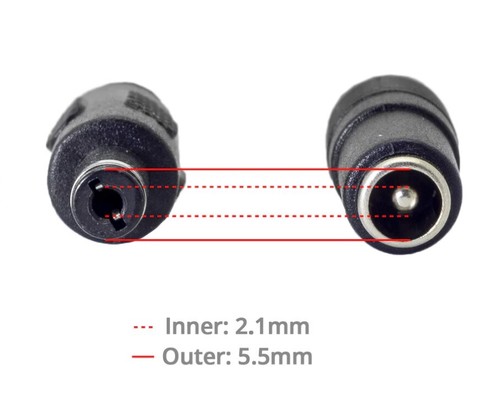 DC Power Extension Cable with 2.1mm/5.5mm Jack - Picture 3 of 6
