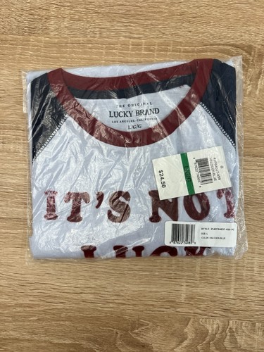 Lucky Brand Little Boys' Short Sleeve Solid Raglan Tee Shirt - Size L - Picture 5 of 5