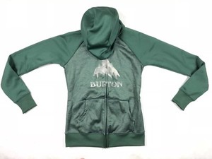 Burton-Mens-Dryride-Green-Hoodie-Size-Small