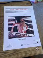 Vintage Sheet Music - Love Light in Flight , Stevie wonder 1984
