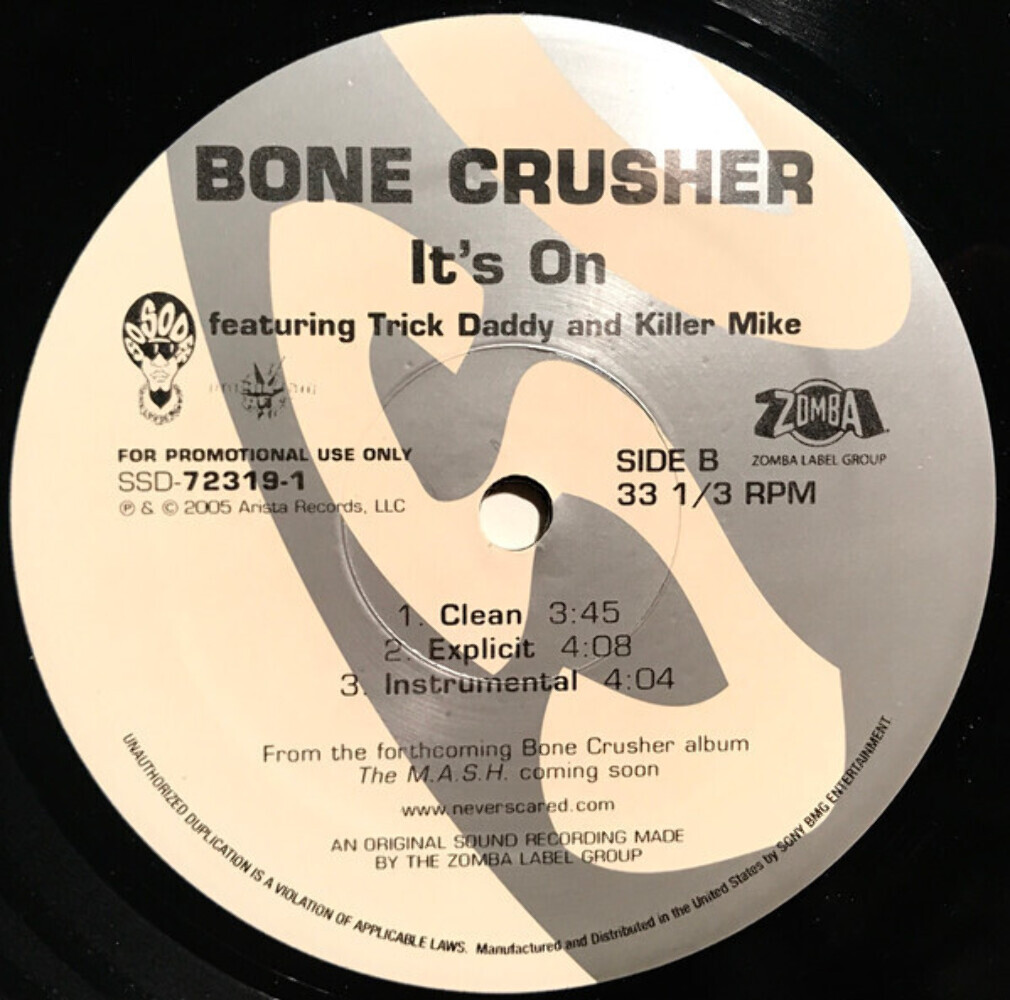 Bone Crusher (2) Featuring Sean Paul (2) Of Youngbloodz - Wood