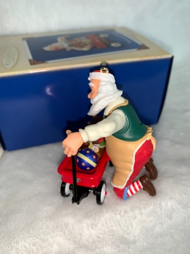 New 2004 Hallmark Toymaker Santa Little Red Wagon Series Ornament #5 - Picture 5 of 14