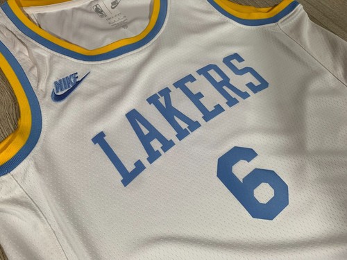 LeBron James Los Angeles Lakers Nike Classic Edition Swingman Jersey NBA -sz S - Picture 2 of 11