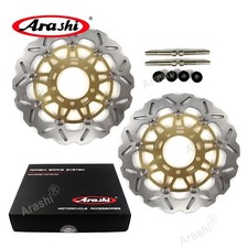 Oversize Gold Front Brake Disc Rotor Fit Kawasaki Ninja ZX6R ZX-6R 636 2003 2004
