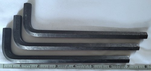 Llave Allen de 10 mm Llave hexagonal Brazo largo Tratamiento térmico UnBrako Lote de 3 - Imagen 2 de 5