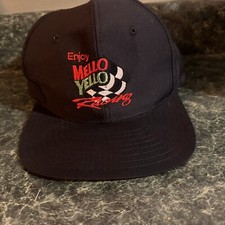 Enjoy Mello Yello Racing Snapback Hat Auto NASCAR Vintage Black Cap