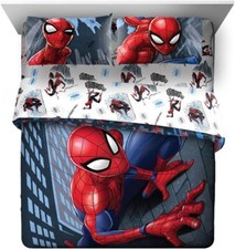 Spider-Man "Crawl" Kids Reversible Bed Set-AB084ZXSD655, AB08MJNYT5J7