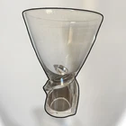 VINTAGE SIGNED STEUBEN CLEAR CRYSTAL ART GLASS VASE 6 1/2 “