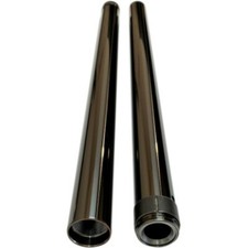 Black 39mm Front Fork Tubes Pair Set 24.25 Stock Harley Sportster Dyna FXR XL