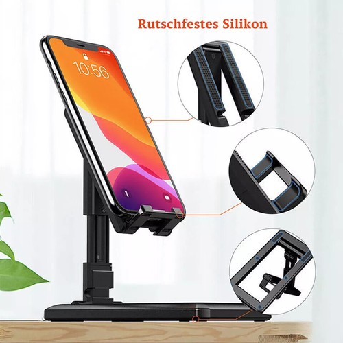 Universal Adjustable Mobile Phone Holder Stand Desk Foldable Portable - Picture 6 of 9