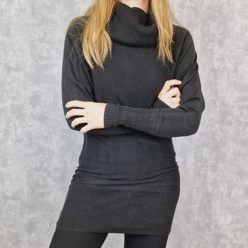 Dickies Rollkragenpullover S 36 Schwarz Strickpullover Rollkragen Pullover Lang - Photo 5/12