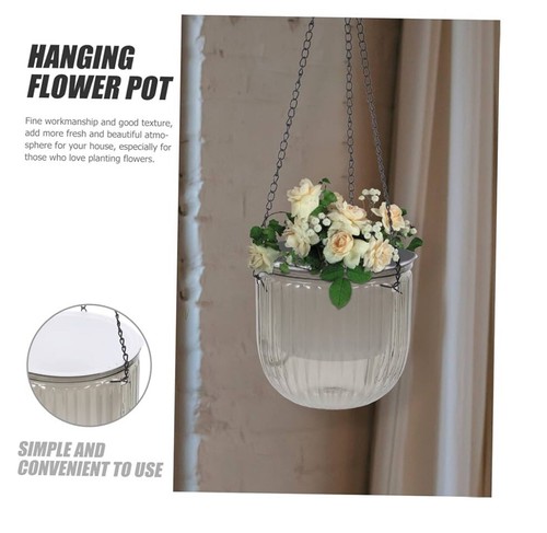 Milisten Hanging Plant Pot Pink Disco Ball Lady Planter - Bild 6 von 6