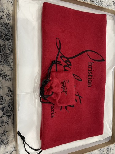 Christian Louboutin Jeans Punk Iriza 100 printed denim D'orsay Brand New 36.5 - Picture 7 of 9