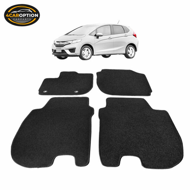 Fits 15-20 Honda Fit GK Floor Mats Carpet Front & Rear Black 4PC - Nylon Fits 15-20 Honda Fit GK Floor Mats Carpet Front & Rear Black 4PC - Nylon