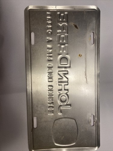 John Deere License Plate * Pink * Metal * - Picture 5 of 7
