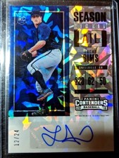 2018 Chronicles Contenders Cracked Ice RC /24 Auto Lucas Sims SSP BRAVES Rookie