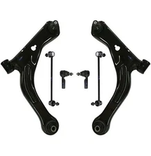 6 New Pc Suspension Kit for Ford Mazda Mercury Control arms Outer Tie Rod Ends