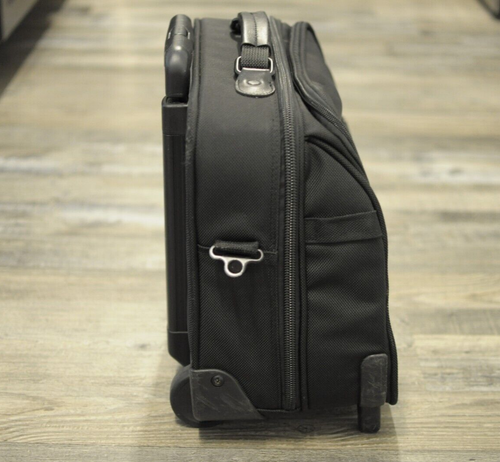 Briggs & Riley U114 Compact Rolling Upright Carry On Luggage Tote Wheel Black - Picture 3 of 11