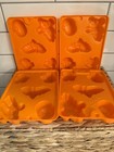 Jello Jigglers Halloween Molds Orange Bat Ghost Witch Cat Pumpkin Set of 4