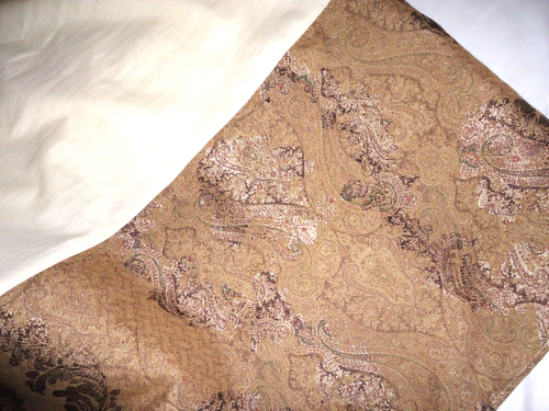CROSCILL ST. JAMES BRONZE AMETHYST GOLD QUEEN BEDSKIRT 14" DROP - Picture 6 of 7