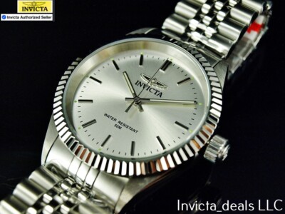 INVICTA 手巻き 腕時計 アイボリー NEW Invicta Men's 43mm Specialty JUBILEE Quartz SILVER DIAL