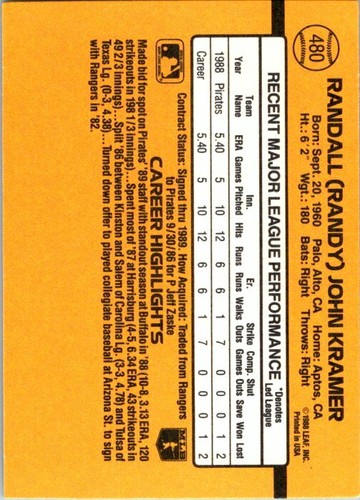 1989 Donruss Baseball - Pick / Choose Your Cards #401-600 - Picture 161 of 401