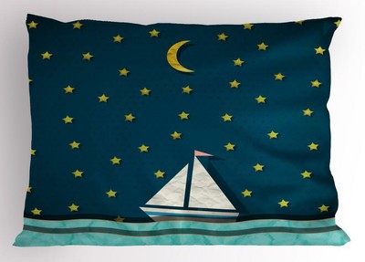 Sea Pillow Sham Decorative Pillowcase 3 Sizes Available for Bedroom Decor
