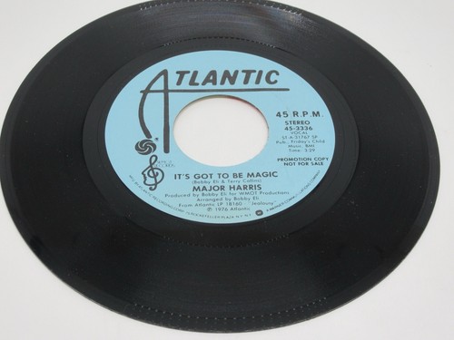 Major Harris It's Got To Be Magic 1976 Atlantic 45-336 Vinyl 45 RPM Record - Imagen 9 de 12