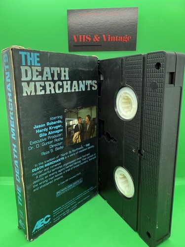 The Death Merchants VHS 1975 Hardy Kruger , Jason Robards 70s Action RARE OOP - Picture 2 of 5