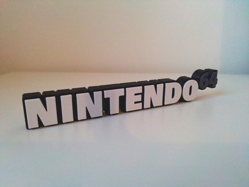 Nintendo 64 Logo Display Ständer - 3D gedruckt - 18cm breit - Retro Gaming Schild - Bild 3 von 4