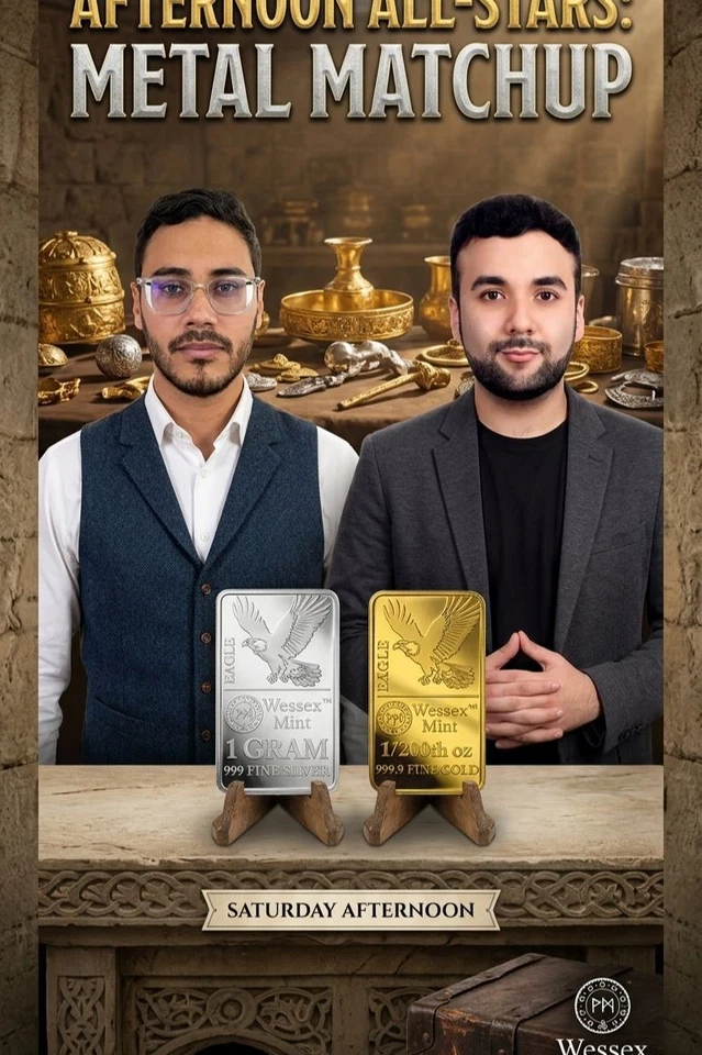 Wessex Mint Bullion Deals – Gold, Silver, Copper - Auctions starting at £2!