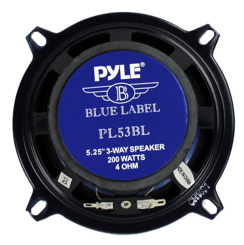 Pyle PL53BL 5,25" 200 W 3-Wege Auto Audio Triaxial-Lautsprecher Stereo blau (Paar) - Bild 5 von 6
