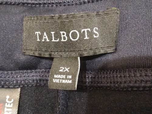 TALBOTS Women's Polartec Sweatpants Plus Size 2X Navy Power Stretch * NWT * NEW - Picture 7 of 13