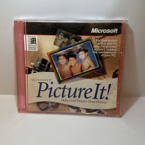 Microsoft Picture It PC Version 2.0 Great Photos CD-Rom Windows 1996 Complete - 第 1/5 張圖片