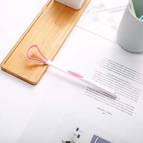 6 Stück Zungenreiniger Schaber Mundpflege Werkzeug mit rutschfestem Griff Design - Bild 9 von 11