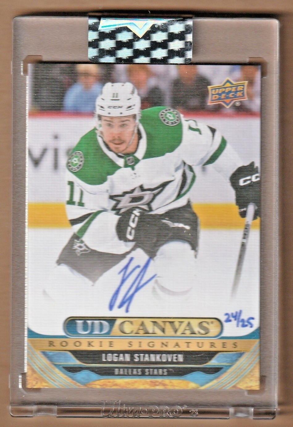 2024-25 Clear Cut UD Canvas LOGAN STANKOVEN Rookie Signatures 24/25