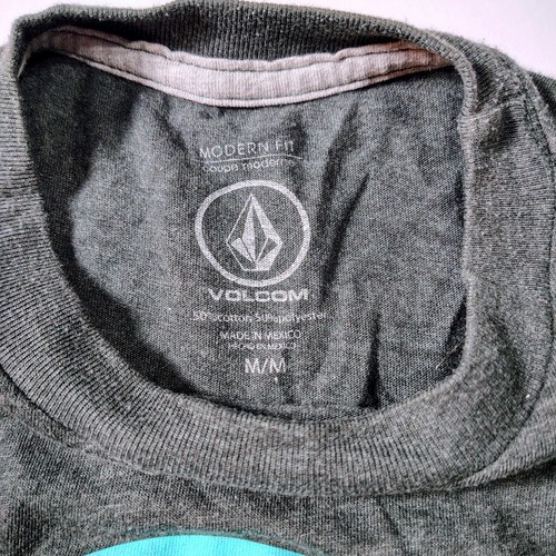 Volcom Boys T-Shirt True To This Graphic Tee Gray Youth Modern Fit - Picture 4 of 6