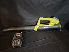 RYOBI 18-Volt Lithium-Ion Cordless Leaf Blower With Charger..  Works Perfectly 