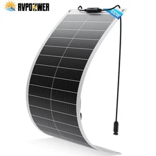 100W 12V Mono Flexible Solar Panel 12BB Car Boat Home Rooftop Caravan RV US