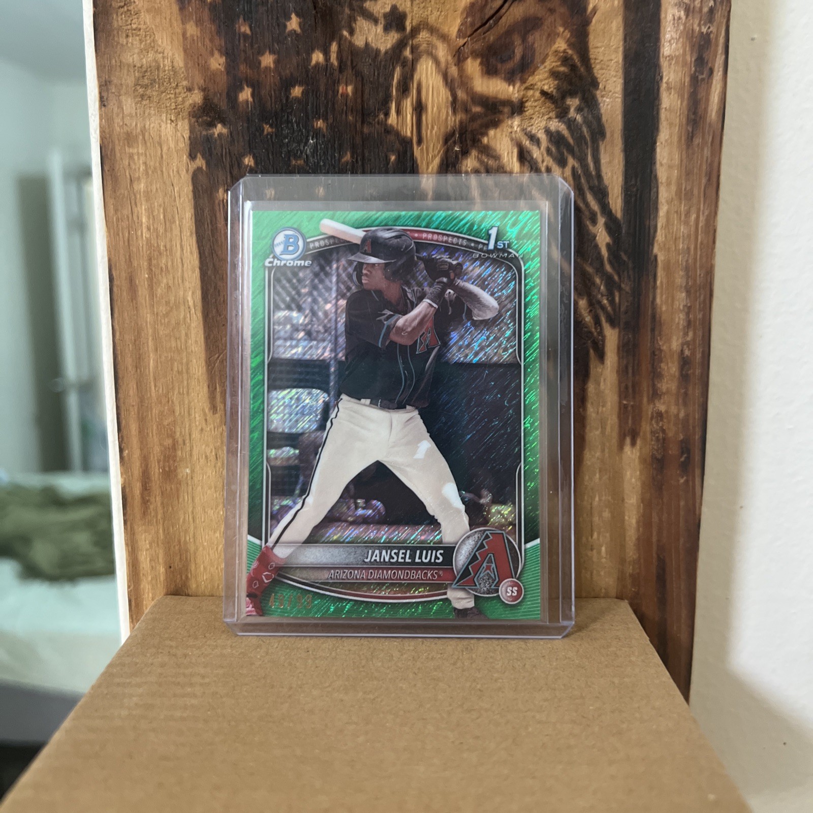 2025 Bowman Chrome Jansel Luis 1st Green Refractor /99 #BCP-84 Diamondbacks