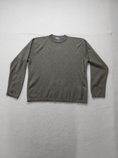 Polo Ralph Lauren Men Sweater M Gray Crew Neck Long Sleeve Pullover Knit Warmer