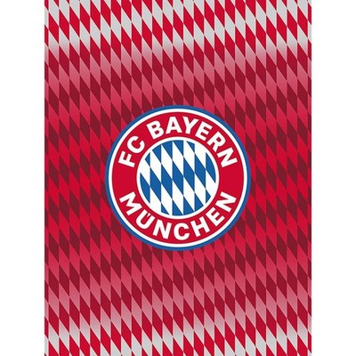 FC Bayern Munich Fleece Blanket Throw Soft 130 x 170cm Football Club Logo Red