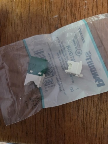 GENIUNE Panduit CJ688TGGR Cat6 Mini-Com Jack Module, Green  - Picture 4 of 4