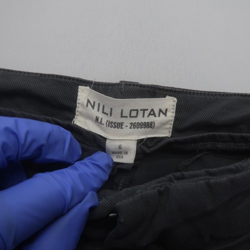 Nili Lotan Paris Damenhose Größe 6 Grau Seitenstreifen tiefer Schritt Baggy-Hose - Bild 5 von 10